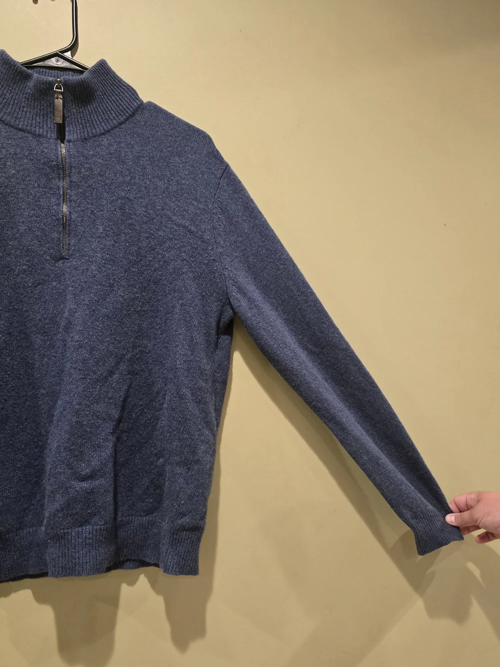 Banana Republic Merino Wool 1/4 Zip Mock Neck Sweater Medium